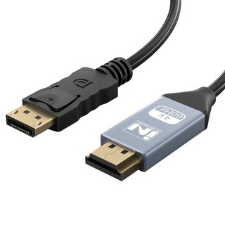 iN NETWORK 支援4K 60Hz DisplayPort DP to HDMI v2.0 影像轉換線 IN-M4KDPH2M, 1個, 2m