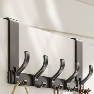 6鉤門後掛架 12cm, 灰色, 1個