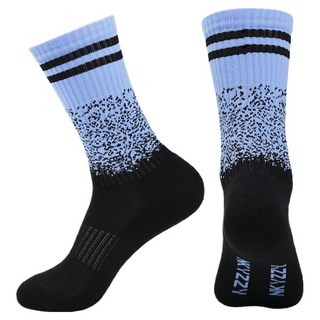 DISTIF 防滑運動中筒襪, 天藍色, 2個