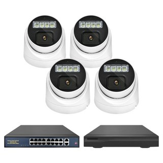 UTA 全域視 POE套裝監視器 球型套裝, 1套, VS13