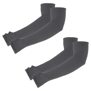 LEADER X 空氣感寬鬆防曬袖套2雙組 台灣製, 灰色, 1套