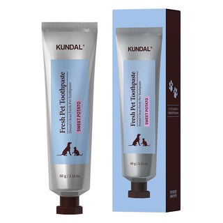 쿤달 반려동물 덴탈 클린 프레쉬 펫 치약 고구마향, 60g, 1개