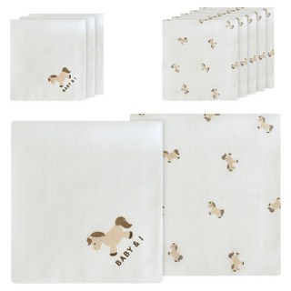 베이비앤아이 순면 나염 손수건 10p