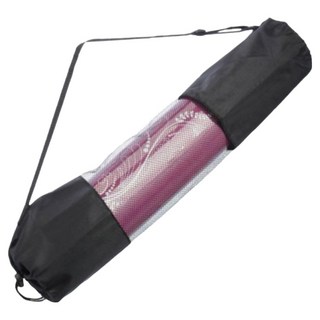 라운듀 요가매트 가방 하프매쉬, 블랙, 1개