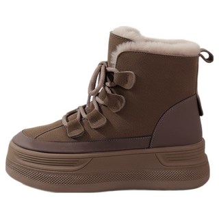 女款毛絨內裡增高雪靴踝靴 HLBN10333