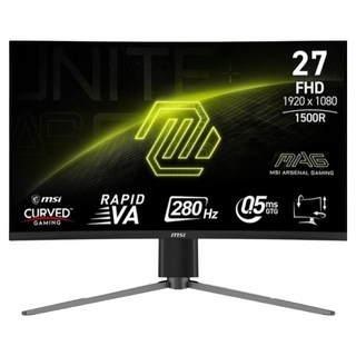 msi 微星 曲面電競螢幕 VA FHD 280Hz 0.5ms/1500R/HDR Ready, 27吋, MAG 276CPXF