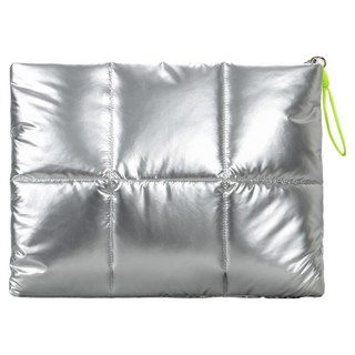 Gold Road 閃亮筆記型電腦包, 銀色 大號, 1個