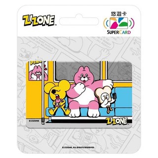 EASYCARD 悠遊卡 ZIZONE SUPER CARD 悠遊卡, 搭捷運, 1個