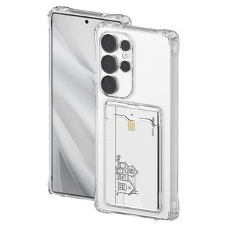 ihitKOREA 防震防撞卡片收納氣墊軟殼 Pure Pocket 手機殼 2件組