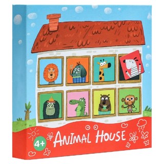 KEEPRAE 動物之家桌遊, 混和顏色, 1個