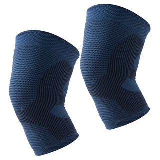 LEADER X 台灣製 防護升級鋅石墨烯護膝, 1組, 黑藍色