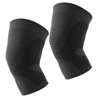 LEADER X 台灣製 防護升級鋅石墨烯護膝, 1組, 全黑色