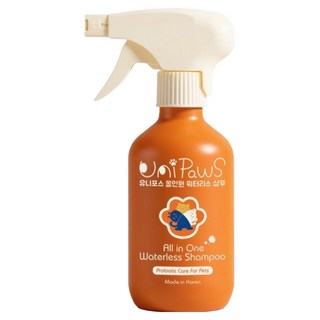 유니포스 반려동물 올인원 워터리스 샴푸, 1개, 260ml
