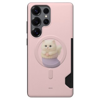 아이무이 양말냥 카드 2장 맥세이프 슬림 범퍼 휴대폰 케이스