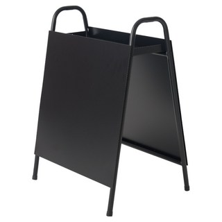 카페 광고 간단 조립식 배너 거치대 선반형 철제 입간판, 1개, 블랙