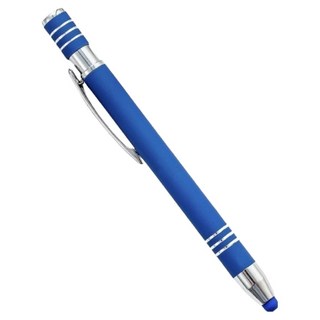 Miracle Living 舒適護眼 2合1 觸控兩用原子筆, 藍色, 1個