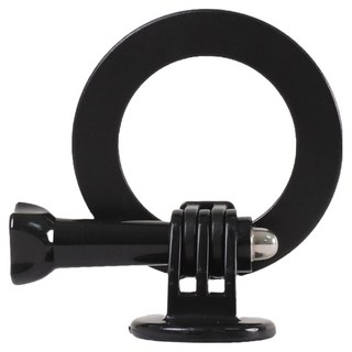 대한 맥세이프 링 클램프 삼각대 마운트 헤드 핸드폰 거치대, 블랙, 1개