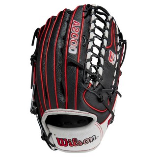 Wilson 2023 A2000 SCOT7SS 外野手套 左投用 WBW1009881275, 黑色, 1個
