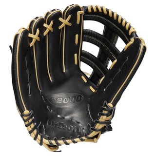 Wilson A2000 外野手手套 左投用 WBW1009741275, 黑色, 1個