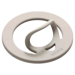 Ringke 雙磁吸矽膠環雙面磁吸MagSafe手機支架, 暖灰色, 1個