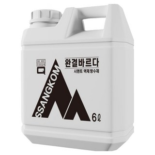 쌍곰 완결바르다 시멘트 보수 방수제 6L, 1개