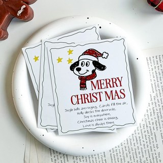 베스트팩 크리스마스 키치도그 메세지카드, 혼합색상, 30개