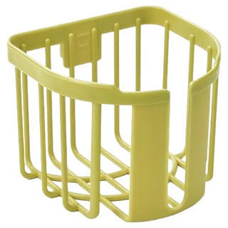 모먼트홈 무타공 부착형 두루마리 휴지 케이스, 옐로우, 1개