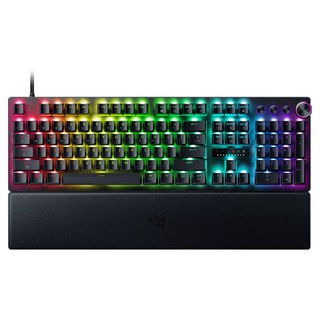 RAZER 雷蛇 Huntsman V3 Pro 8KHZ KR 有線鍵盤, 黑色, RZ03-0553, 製造商軸