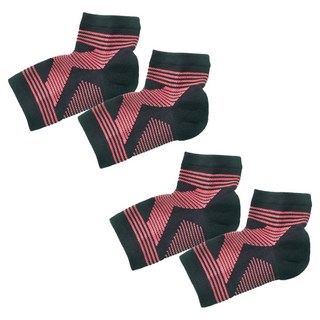 LEADER X 防護升級鋅石墨烯綁帶加壓護踝 台灣製, 2組, 粉紅色