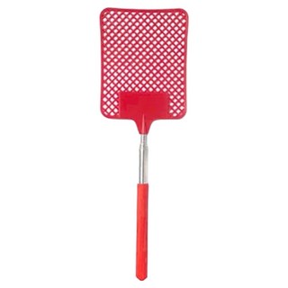 깔끔더하기 5단 길이조절 모기 파리채, 빨강