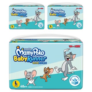 마미포코 베이비러너팬티 팬티형 기저귀 남여공용 대형, 120매, 4단계