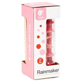 Classic WORLD 客來喜 經典木玩 雨聲桶 40531, 粉色, 1個