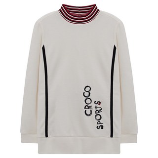 Crocodile 鱷魚 女士半高領條紋保暖T恤 CLBWTS209