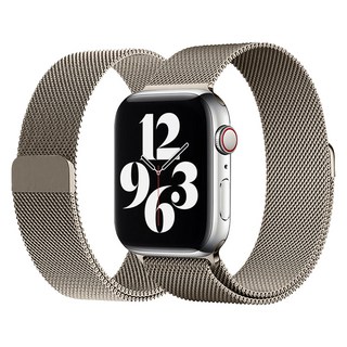 루아러블 애플워치 밀레니즈 루프 밴드 스트랩, 스타라이트, 1개