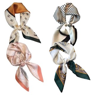 AFFECTO 女性用絲滑觸感迷你圍巾4件組