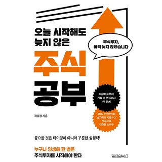 오늘 시작해도 늦지 않은 주식 공부, 원앤원북스, 곽유정