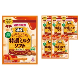 UHA 味覺糖 特濃牛奶軟糖 焦糖口味, 70g, 6個