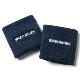 스케쳐스 스포츠 손목 밴드 2p, 네이비, 1개