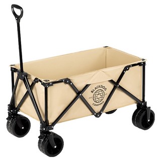 BLACK DOG 黑狗 可折疊手把露營推車 BD231, 米色 Pro, 1個