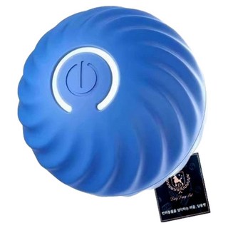 딩동펫 반려동물 움직이는 자동 롤링볼 장난감, 블루, 1개