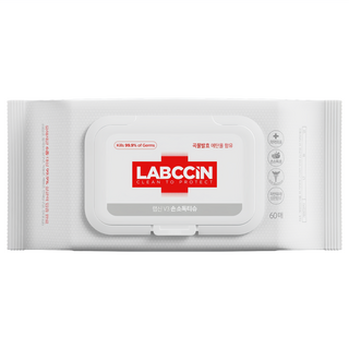 LABCCiN V3 乾洗手濕紙巾 掀蓋型, 1個, 60張