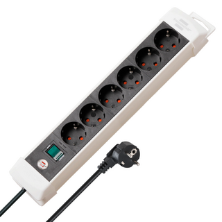 brennenstuhl 高級系列 6孔延長線, 雙色, 1個, 3m