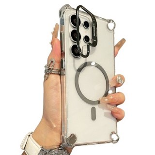 K-Stick 不變色透明彩色邊框可當支架MagSafe手機殼