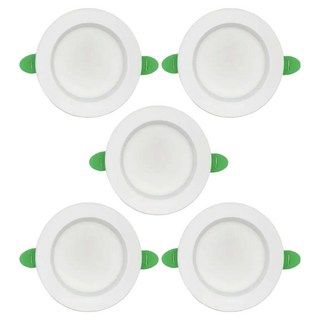 Niteo lighting 3 柔光濾鏡 三色變換 無頻閃 柔光性 嵌入式燈 8W 75mm, 白色, 5個