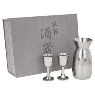 TEMPEST 純鈦分酒器 分酒器 x 1+高腳杯 x 2, 鈦原色, 1套