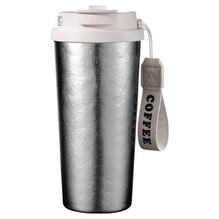 TEMPEST 純鈦保溫咖啡杯, 白色, 1個, 500ml