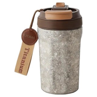 TEMPEST 純鈦咖啡杯 鈦晶款, 銀色, 1個, 420ml