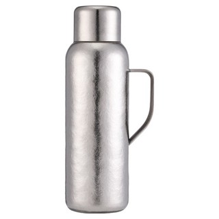 TEMPEST 純鈦保溫壺 帶把手, 冰晶銀, 1個, 800ml