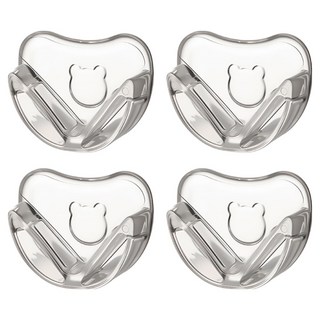 FaSoLa PVC安全保護防撞櫃子 桌角 圓角小熊款, 透明, 4個