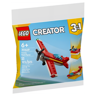LEGO 30669 創意百變三合一系列 紅色飛機, 混合顏色, 1個